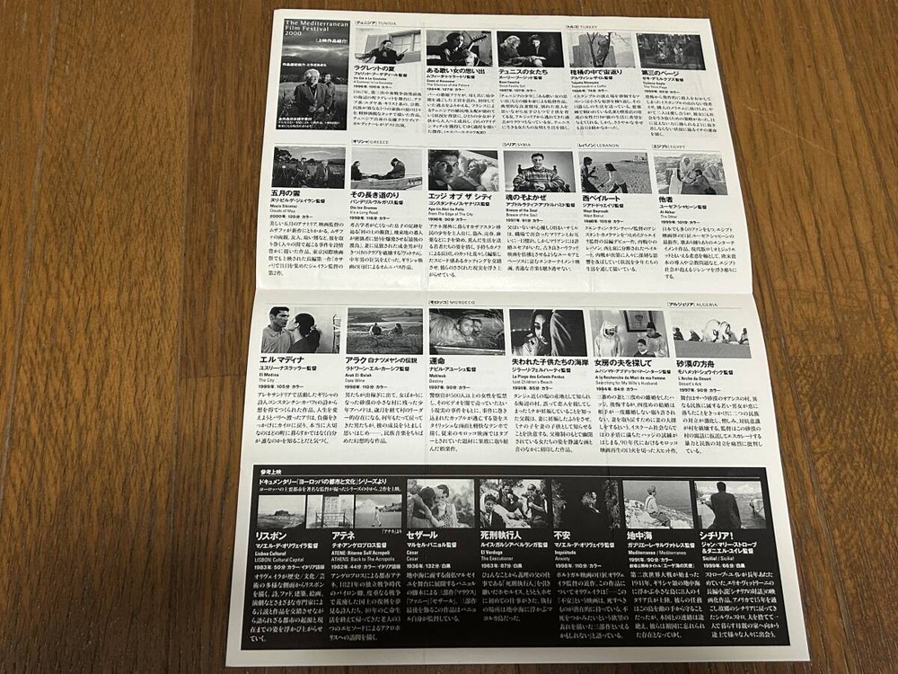 press sheet AfternoLove Rome Robert Deiro MonicBellucci
