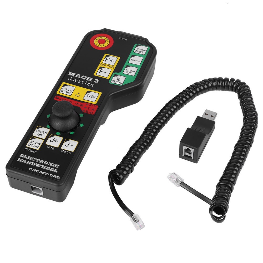 CNC Engraving Machine Manual Controller USB Connector 6-axle Control Tool Part