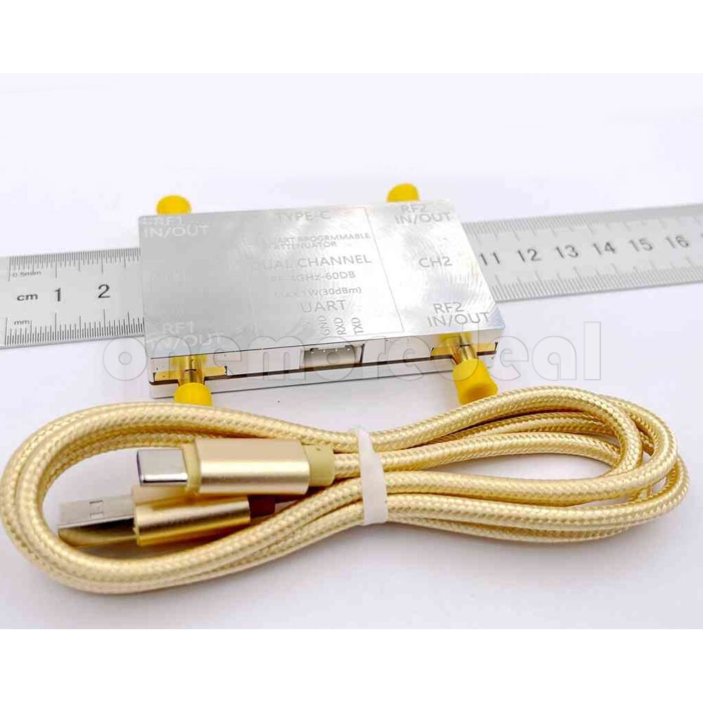RF-4GHz-60DB Programmable Attenuator+Type-C Cable+Offline Main Control Board