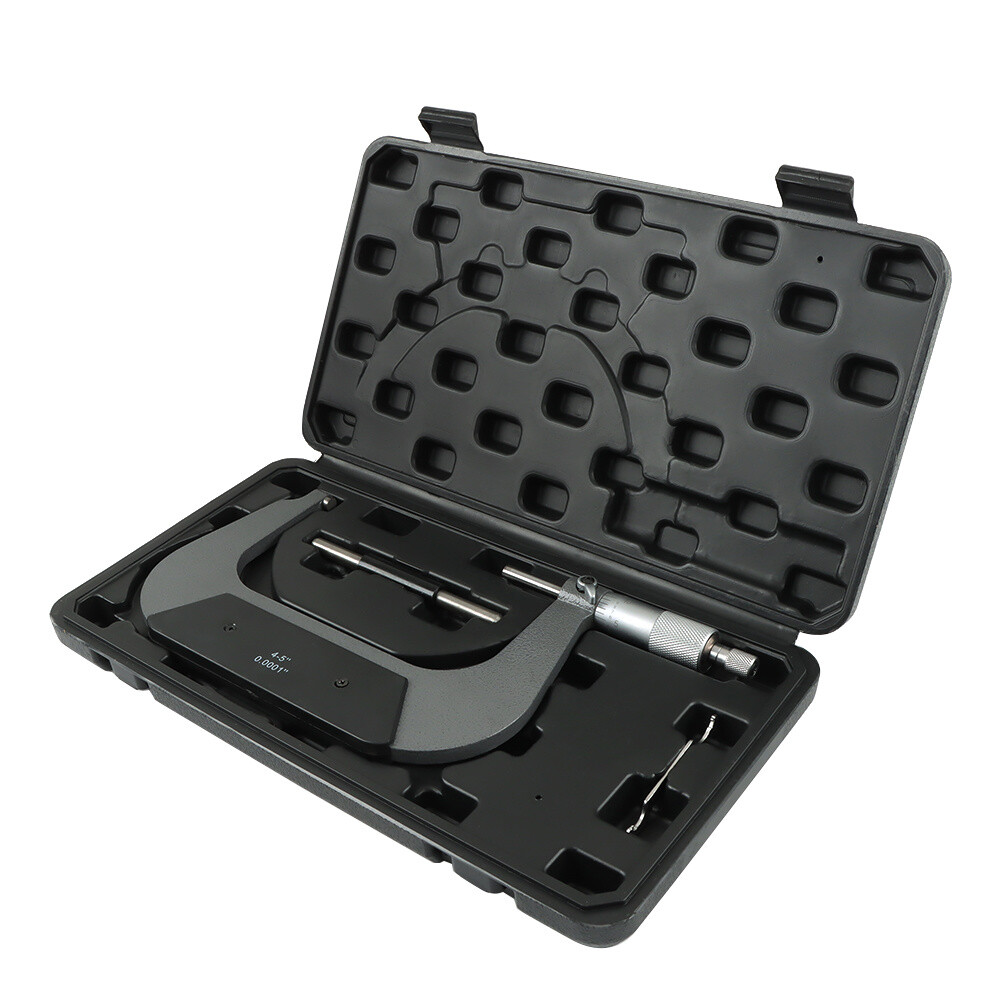 4-5" .0001" Carbide Tipped Precision Micrometer Outside Micrometer