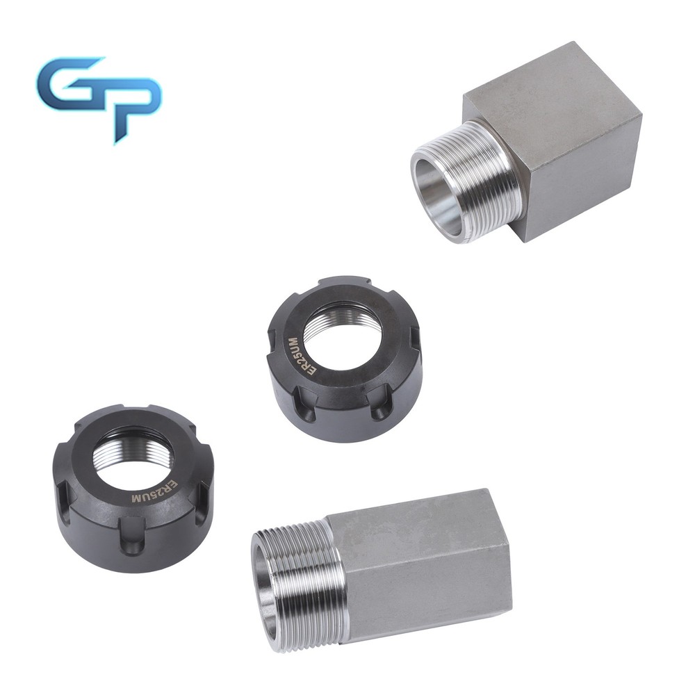 ER-25 Hex & Square Collet Blocks for Multi-Side Machining Work