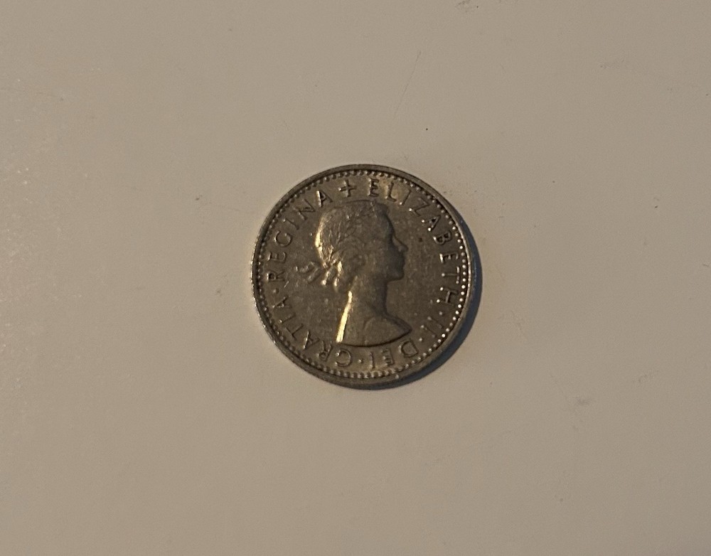 1966 Sixpence Coin