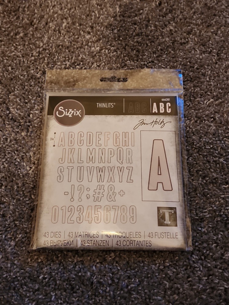 Sizzix Thinlits Dies, Alphanumeric  Bulletin 666281