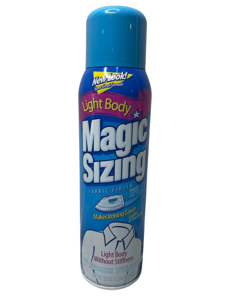 Magic Sizing Fabric Finish Light Body Ironing Spray Fresh Clean Scent  20oz