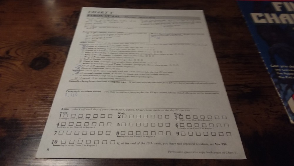 Advanced Dungeons & Dragons Role Aids: Final Challenge Solitaire Vintage OOP