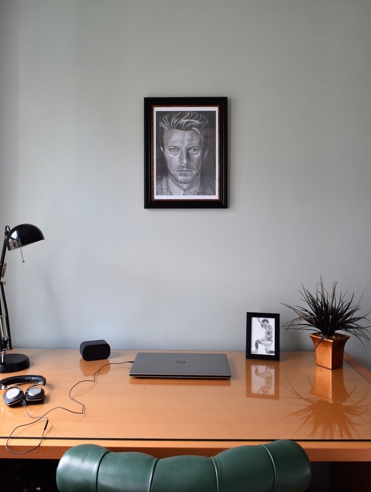 David Bowie Pencil Drawing Art Print A3