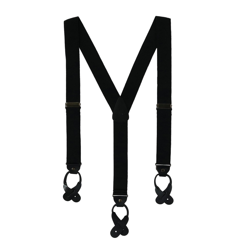 New CTM Men's Canvas Button-End Old West Suspenders (Tall Available)