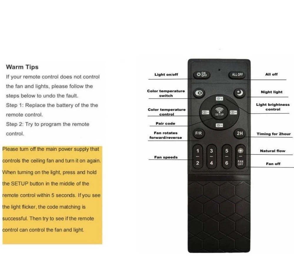 Universal Ceiling Fan Lamp Remote Control Receiver Kit + App Control