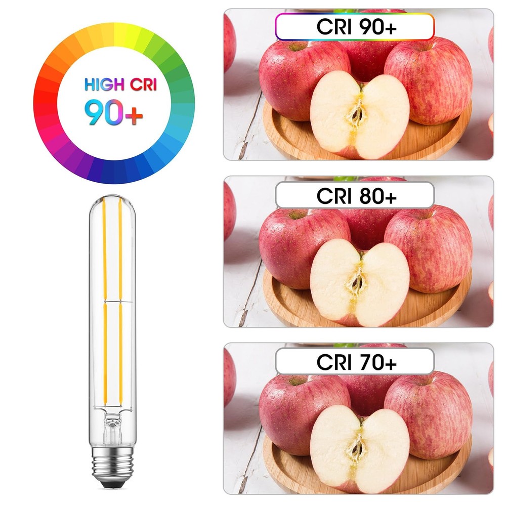 60W Equivalent Dimmable LED Bulb 4000K Cool White T10 Pack of 6