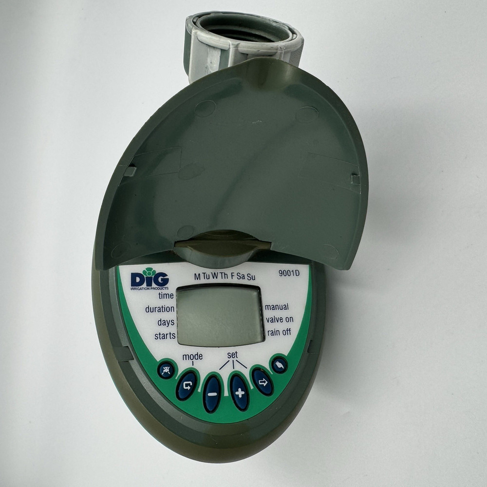 DIG Hose Thread Watering Timer 9-Volt Model 9001DB Tested
