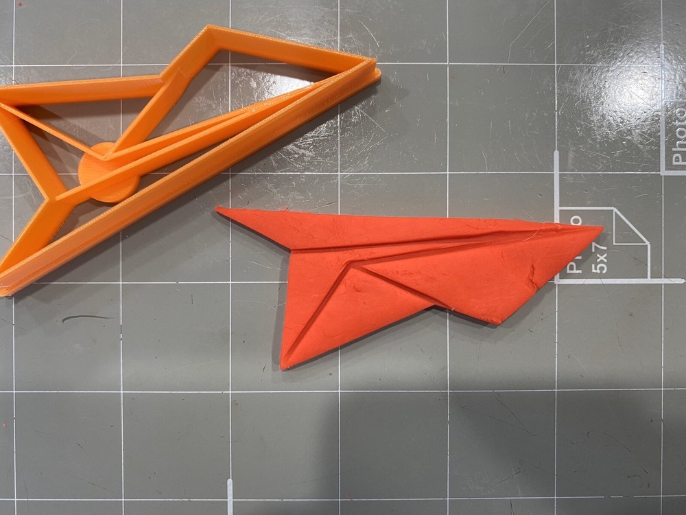 Paper AirPlane Cookie Cutter