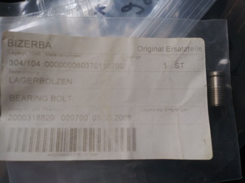 Bizerba 000000060370110700 Bearing Bolt