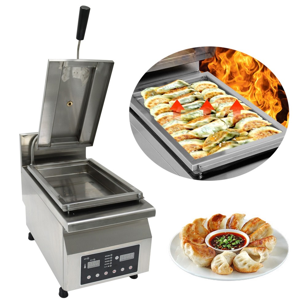 Fried Steam Dumpling Maker Fryer Machine 220V Automatic Fried Dumpling Machine