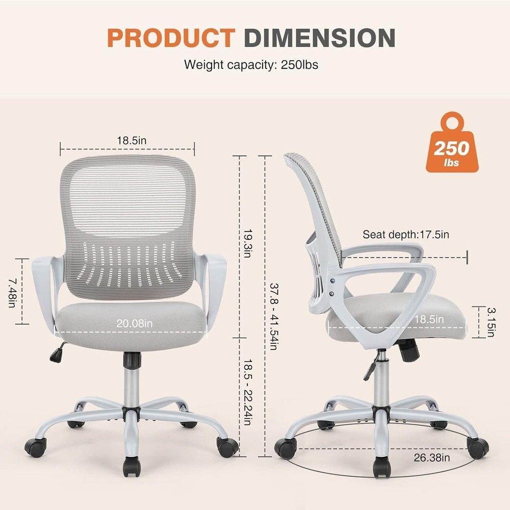 Office Computer Desk Chairs Managerial Executive Chair Comfortable Rolling Work