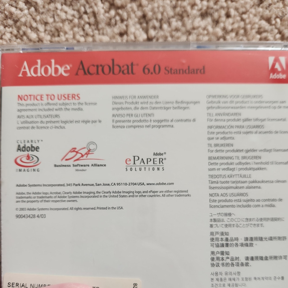 Adobe Acrobat 6.0 Standard For Windows with Serial #