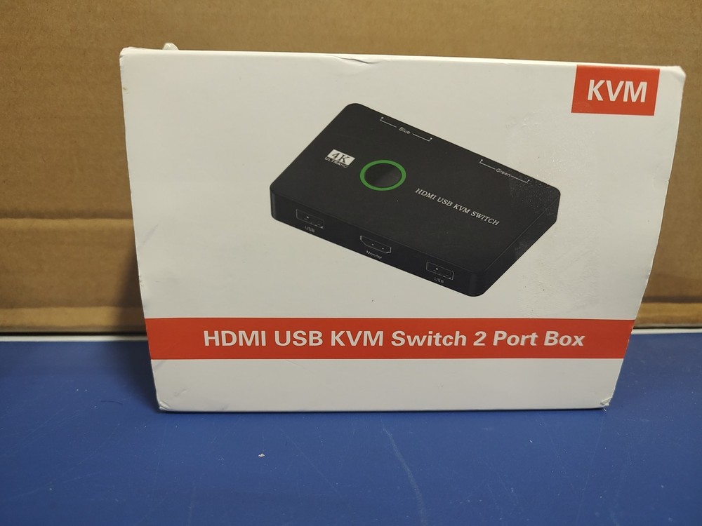 KVM HDMI USB KVM SWITCH 2 PORT BOX (NEW)