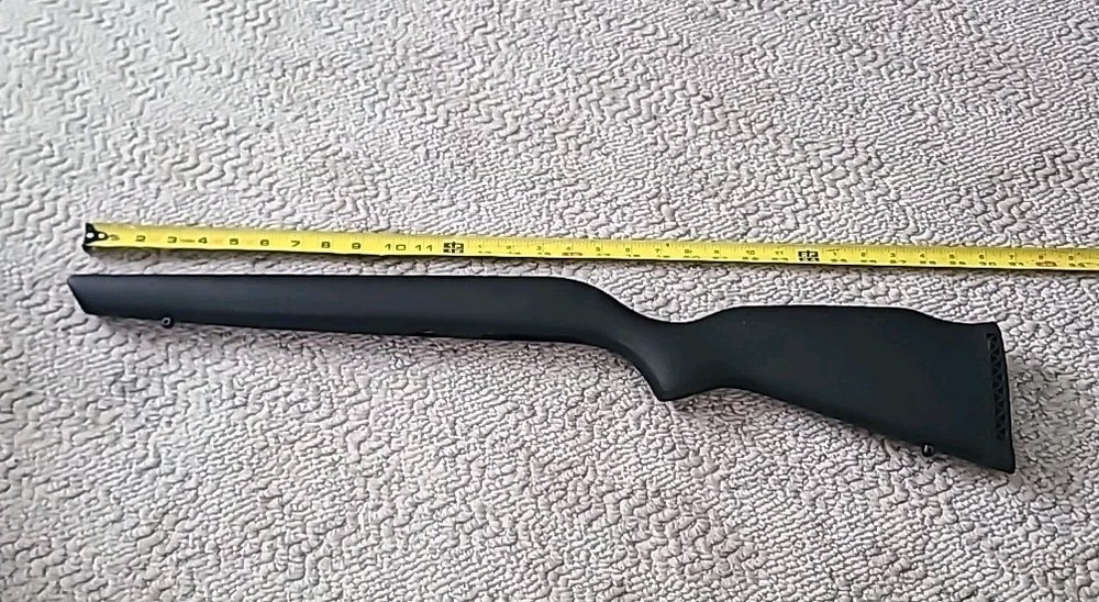 Knight Black Knight Muzzleloader Solid Black Stock With Buttpad Sling Swivels