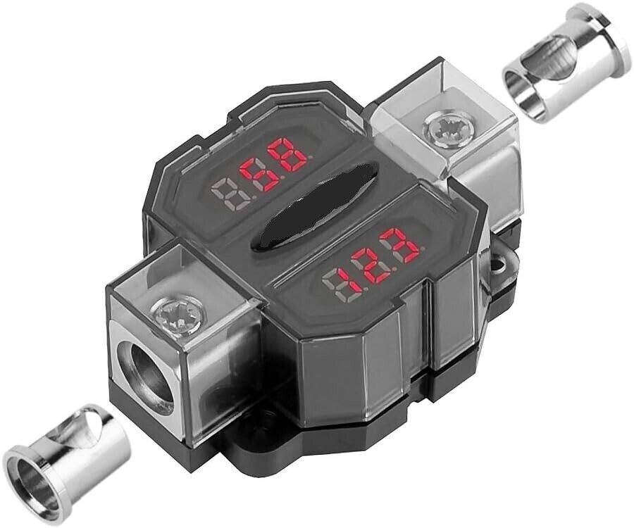 Platinum Digital Amperage and Voltage Meter 0/2/4 ga. Input & Output