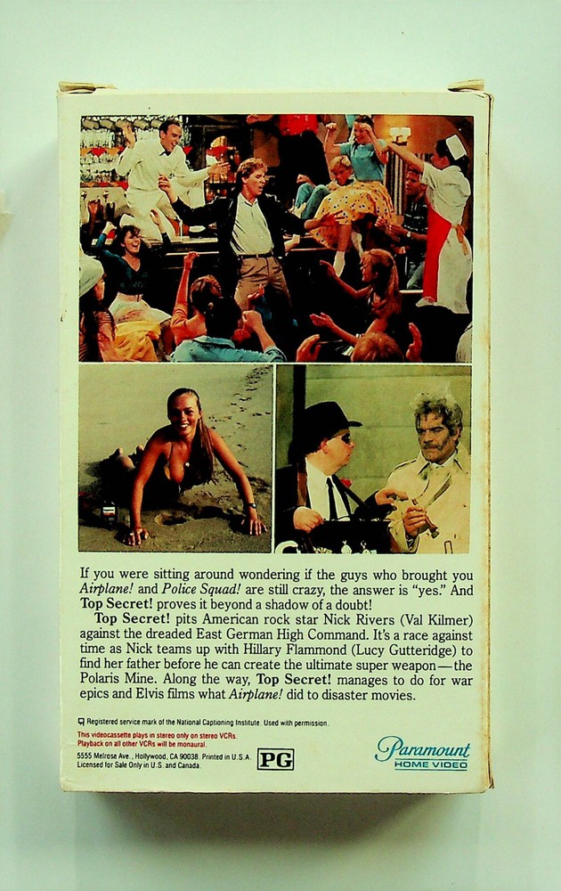 Top Secret! (1984) - Paramount Home Video - Pre-owned