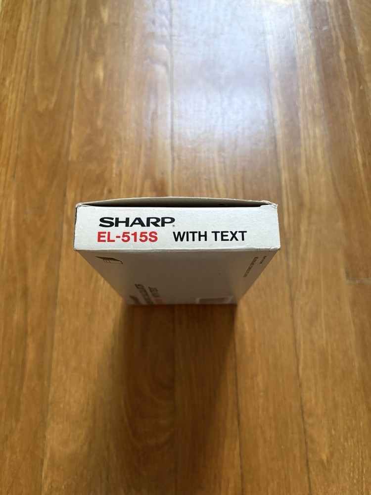 New SHARP EL-515S Scientific Solar Cell Calculator + Case & Book