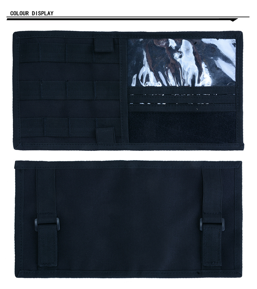 Tactical MOLLE Visor Panel Car Visor Cover Organizer Panel Storage Holder Pouch