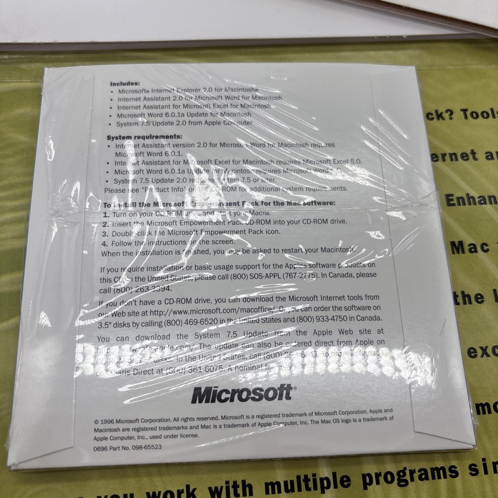 The Microsoft Empowerment Pack For The MAC CDROM