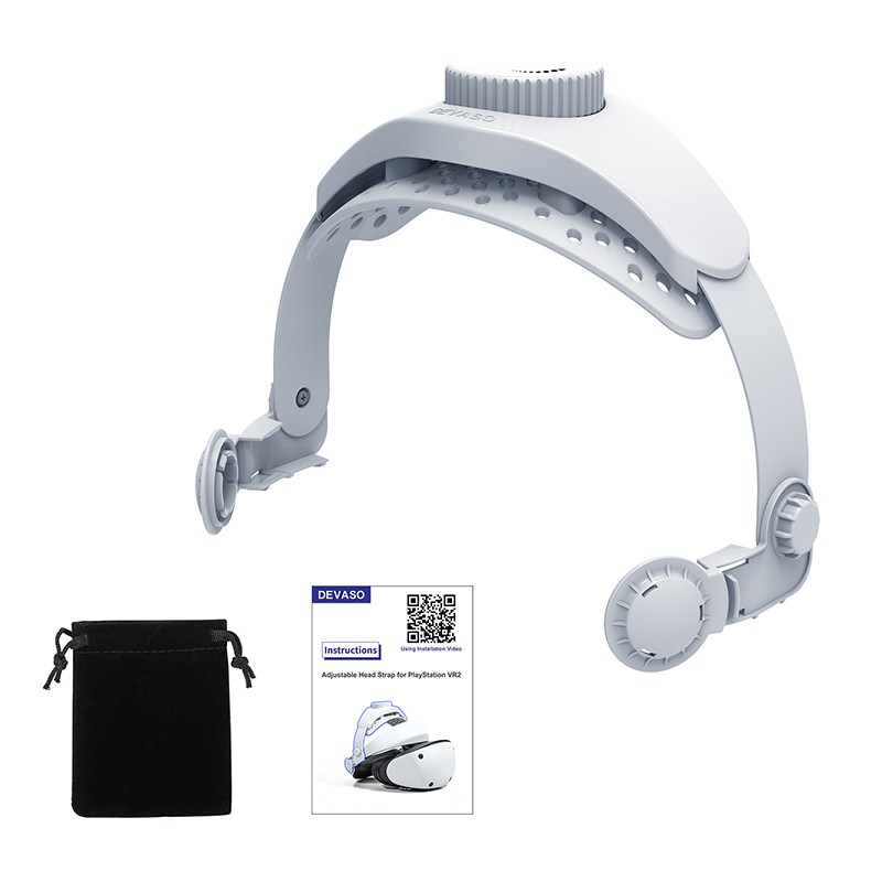 Head Strap for PlayStation VR2 Headset Adjustable Headband Replace Accessories
