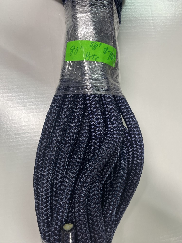 5/8" x 80' Double Braid Polyester Tree Rope, Bull Line, arborist, rigging,