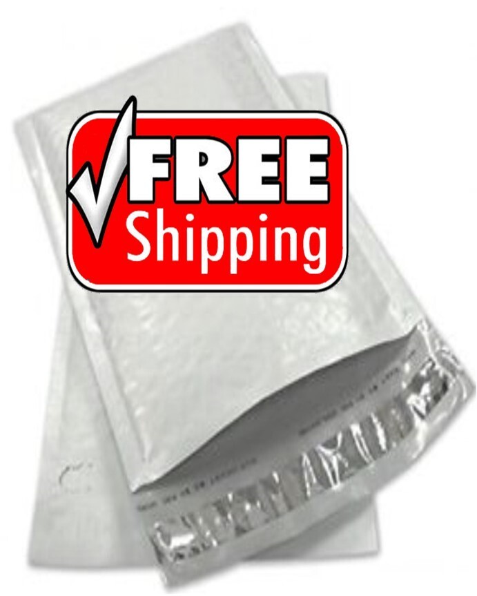 #000 4x8" POLY BUBBLE MAILER PADDED ENVELOPES-250ct