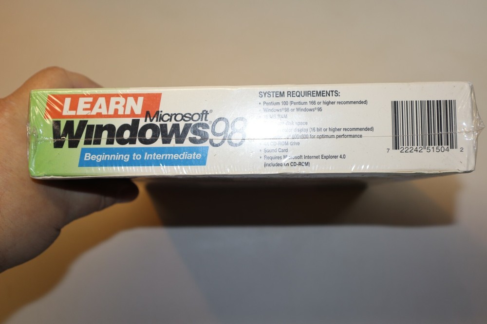 Microsoft Office 98 CD ROM Compu Works Learn Beginning to Intermediate Sealed