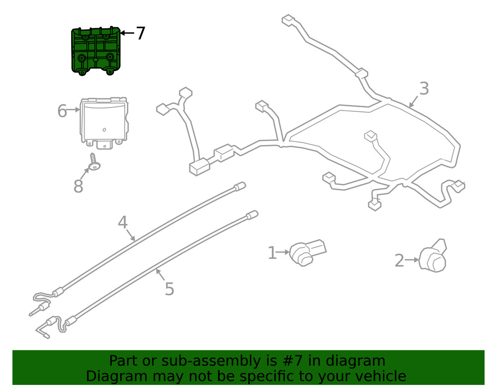 Genuine Ford Blind Spot Detection System Warning Sensor Bracket LJ6Z14D189C