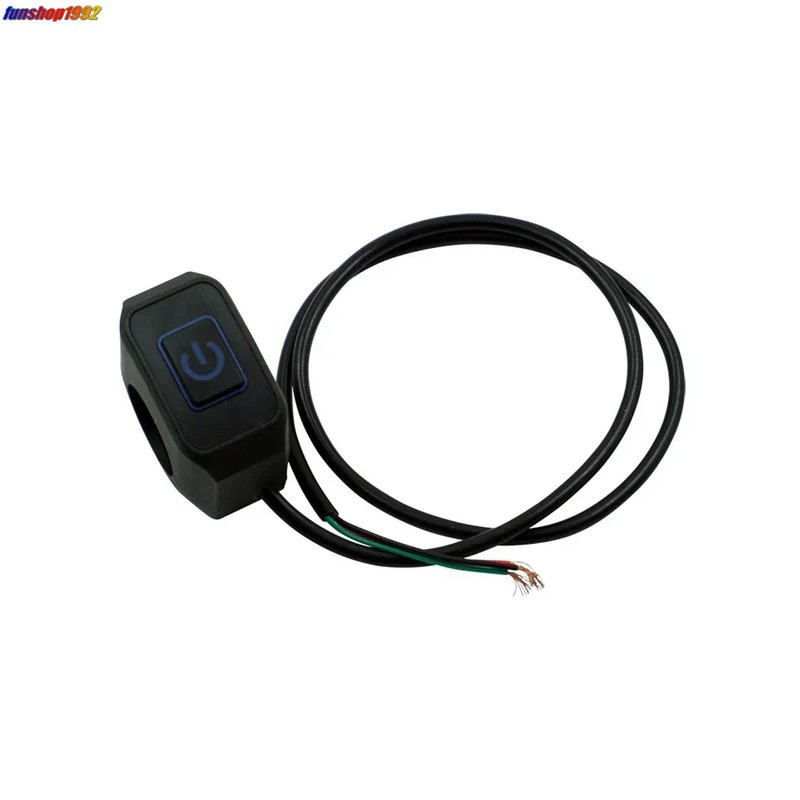 Motorcycle LED Light Switch Button 22mm Handlebar Switch Self-locking Accessory