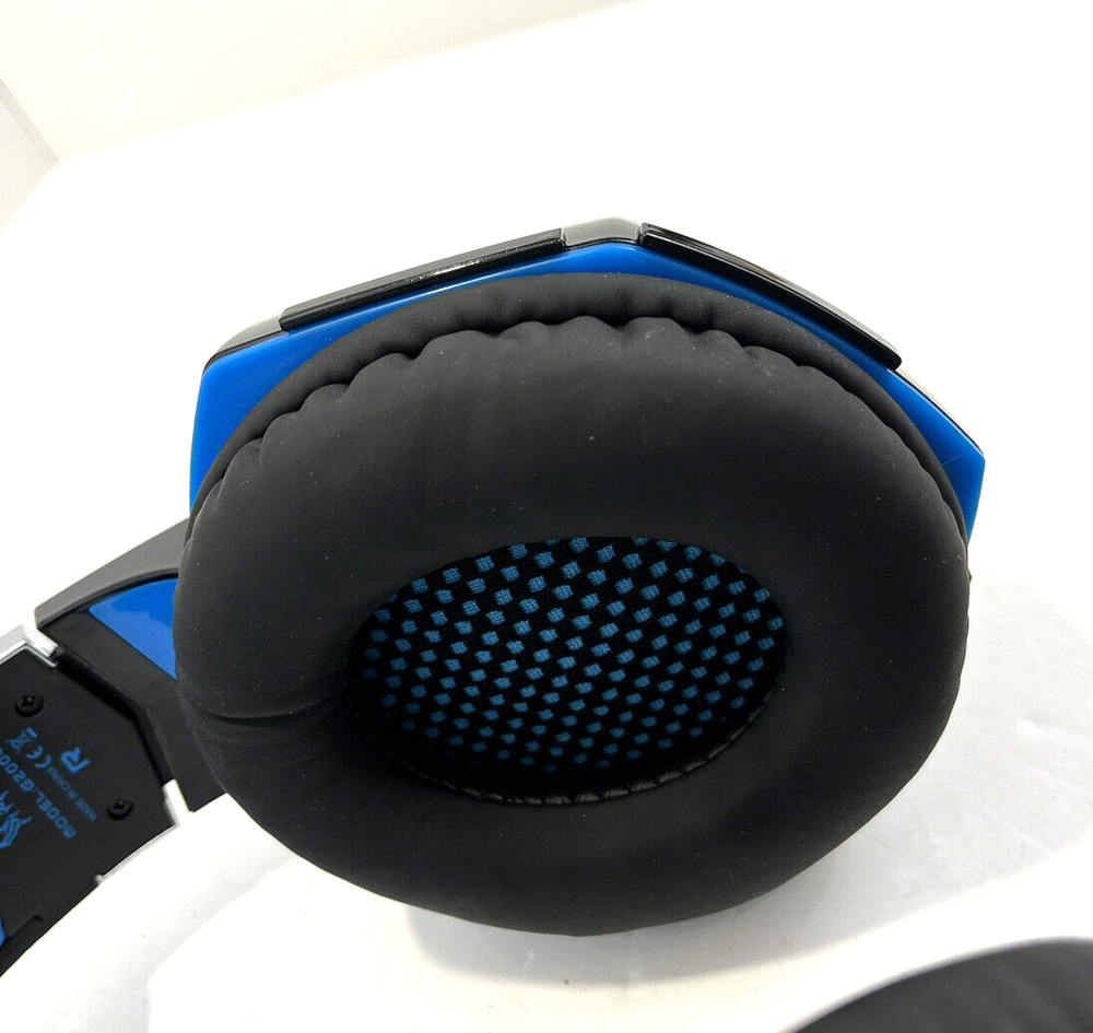 Kotion Each G2000 Black Blue Adjustable Wired USB Over Ear Gaming Headset