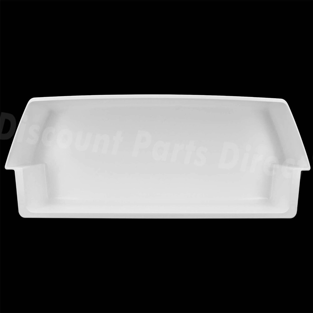 White Shelf Bin Compatible with Kenmore Whirlpool Refrigerator 2187172 2-PC
