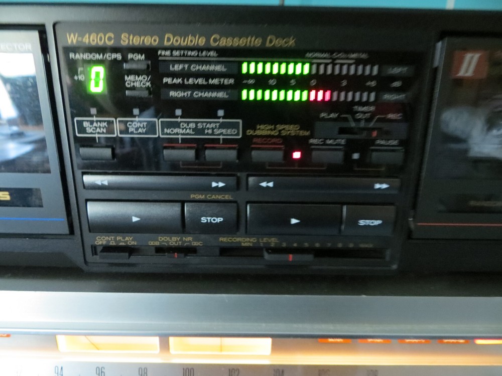 TEAC W-460C STEREO DOUBLE/DUBBING CASSETTE DECK