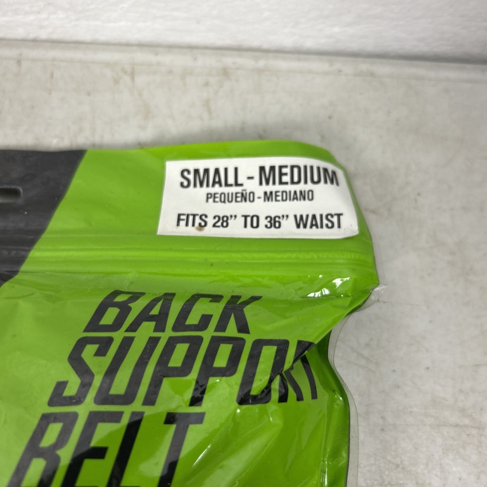 AWP 552575 Polyester Hook-n-Loop Back Support Belt Small-Medium 28" - 36"