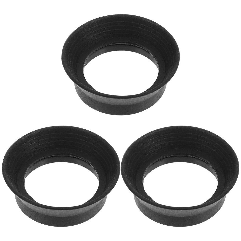 3 Pcs Binocular Eye Cup Cover Replacement Eyepiece Protectors Microscope Cups