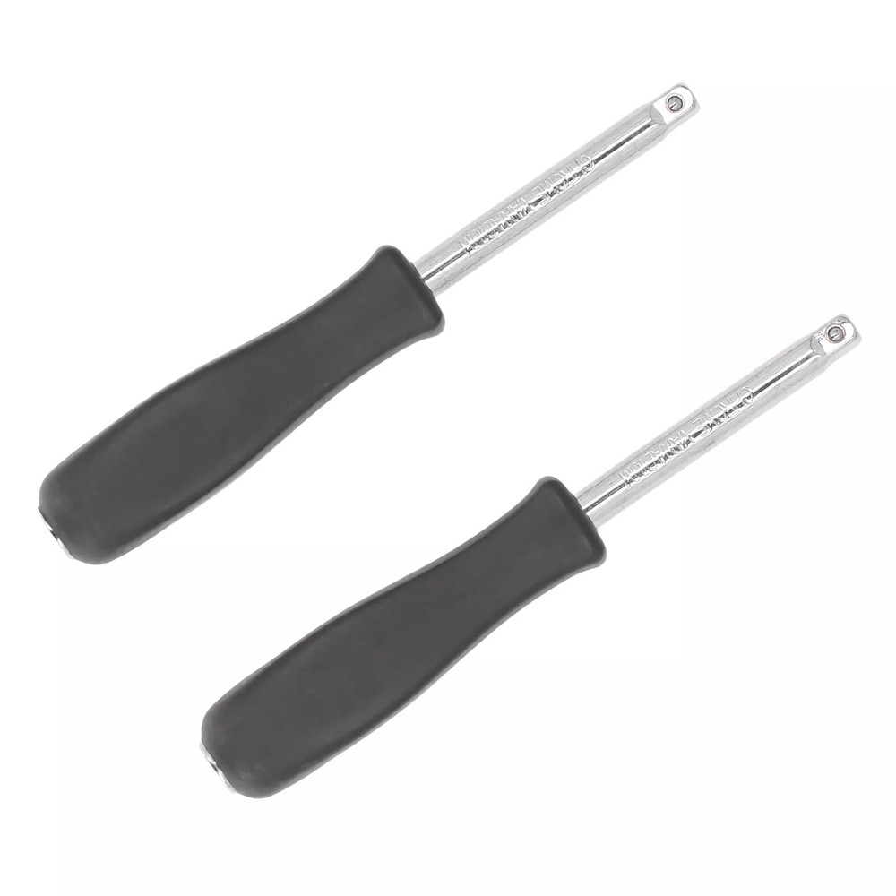 2 Pack 6 inch Long 1/4" Drive Spinner Screwdriver Handle Socket Nut Driver Tool
