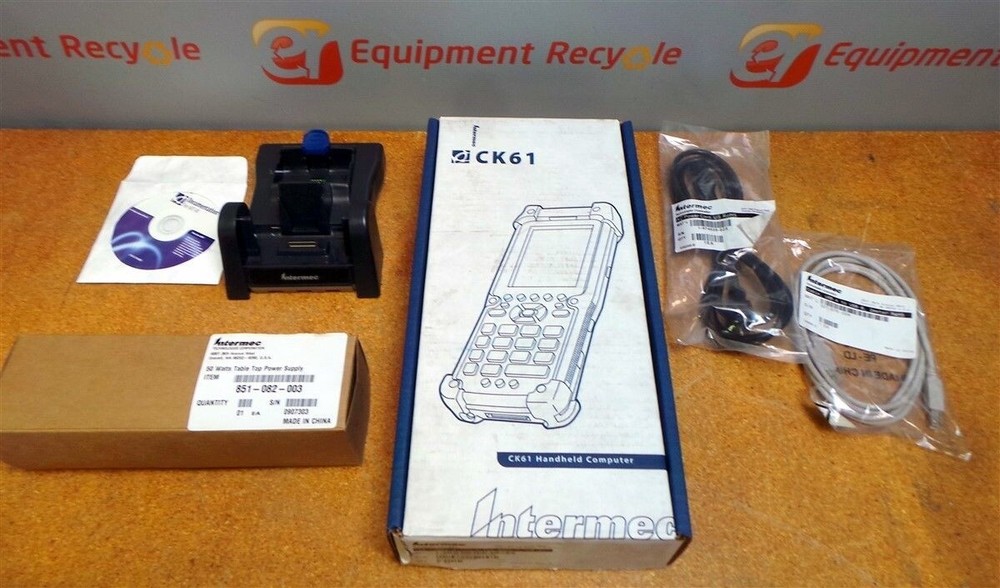 Intermec CK61 Handheld Barcode Scanner Computer Dock Batteries New