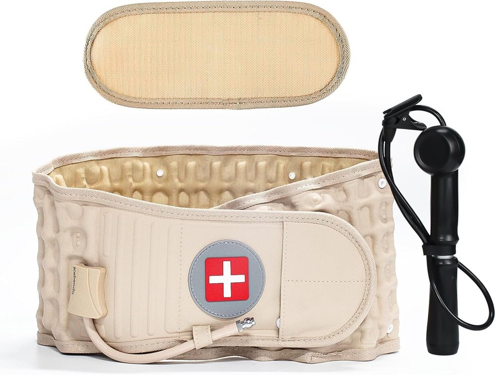 Decompression Belt Back Brace Lumbar Spinal Support & Extender Belt Air Traction