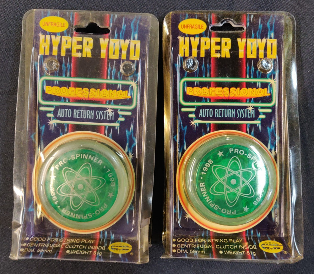 1999 Hyper Yoyo Pro Spinner Auto Return System Professional 2 pc