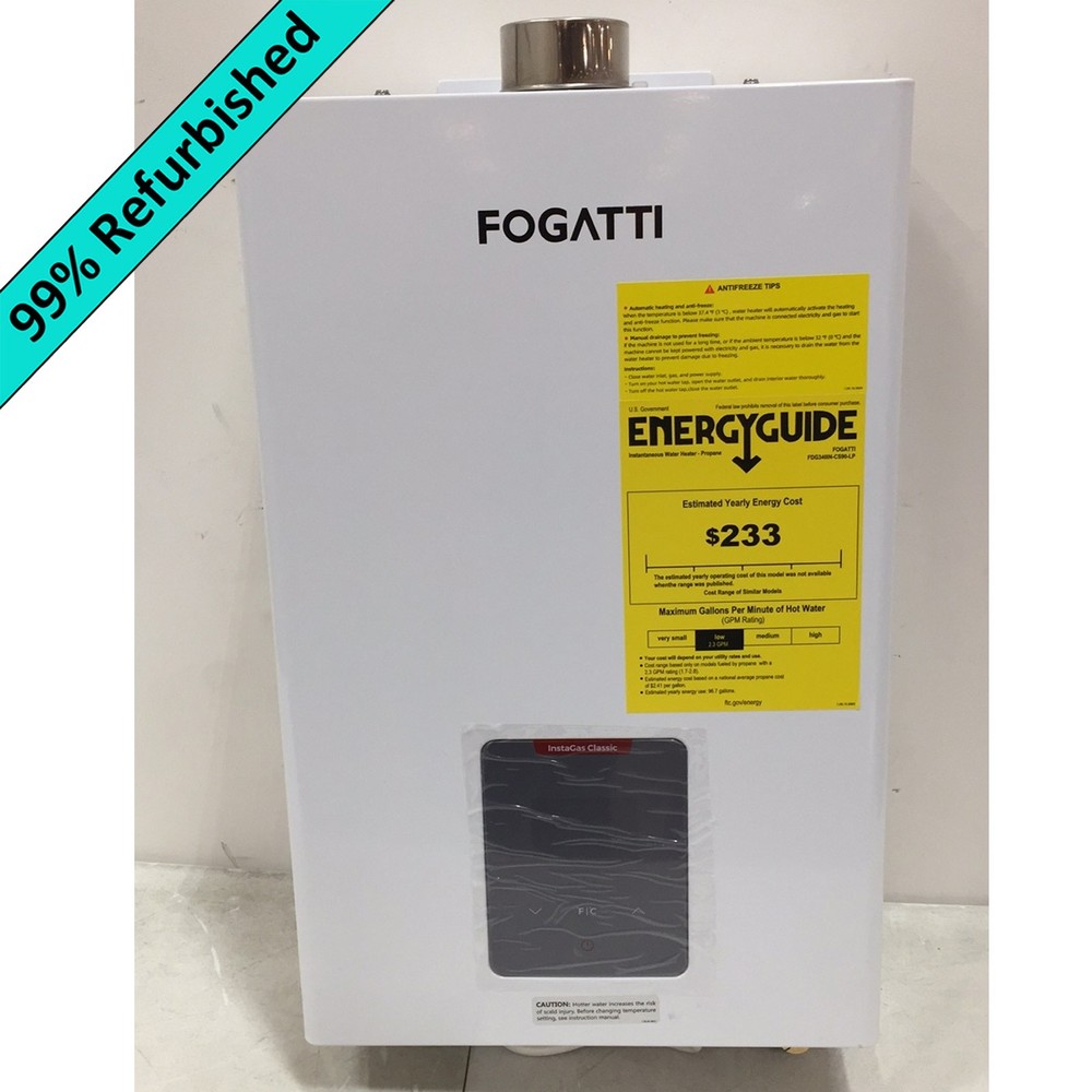 【99% NEW】Natural Gas Tankless Water Heater 4.0 GPM 90,000BTU Easy Install Indoor