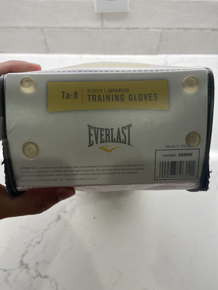 Everlast Women's Advanced Pink Training Gloves TA:8 EUC