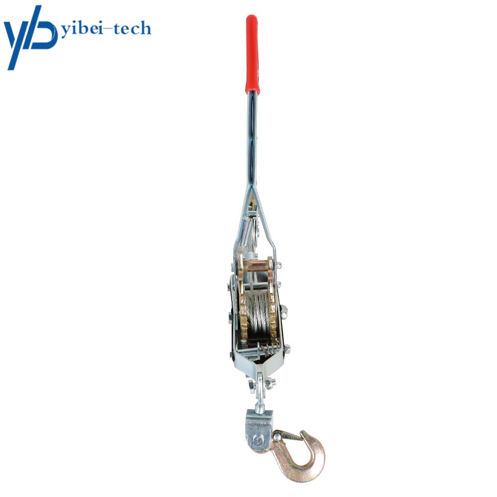 2 Ton Dual Gear Power Puller 17 in. High-leverage Steel Ratchet Handle