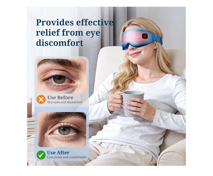 Wireless Heated Eye Mask with Cooling