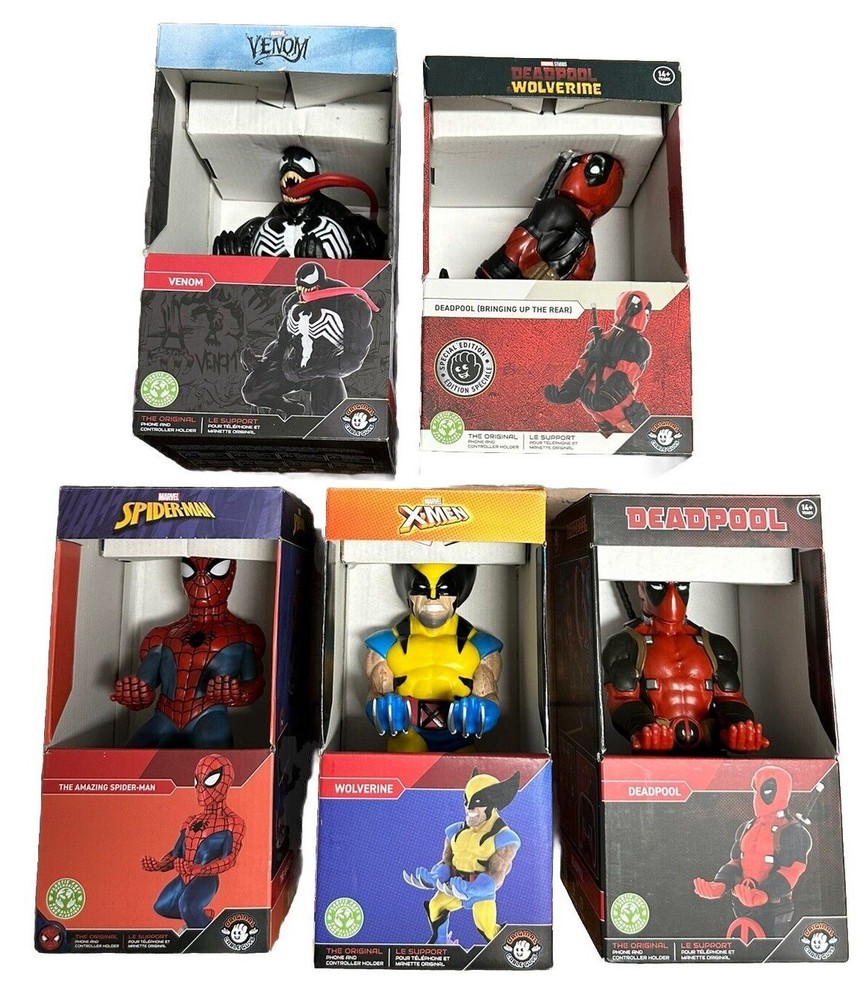 Cable Guys MARVEL-Deadpool/Wolverine/Venom/Spider-man Phone & Controller Holder