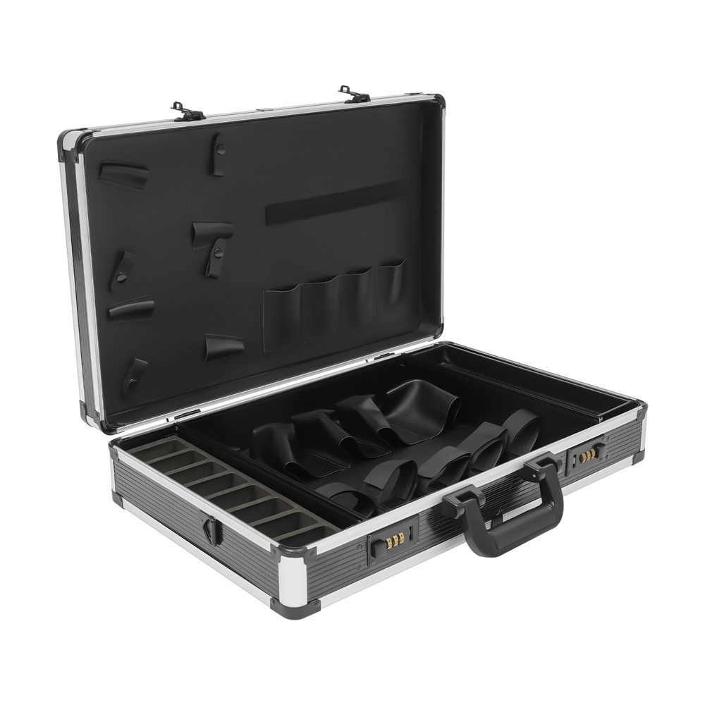 Professional Barber Carrying Case Organizer Clipper Box Travel Carry Case + Code
