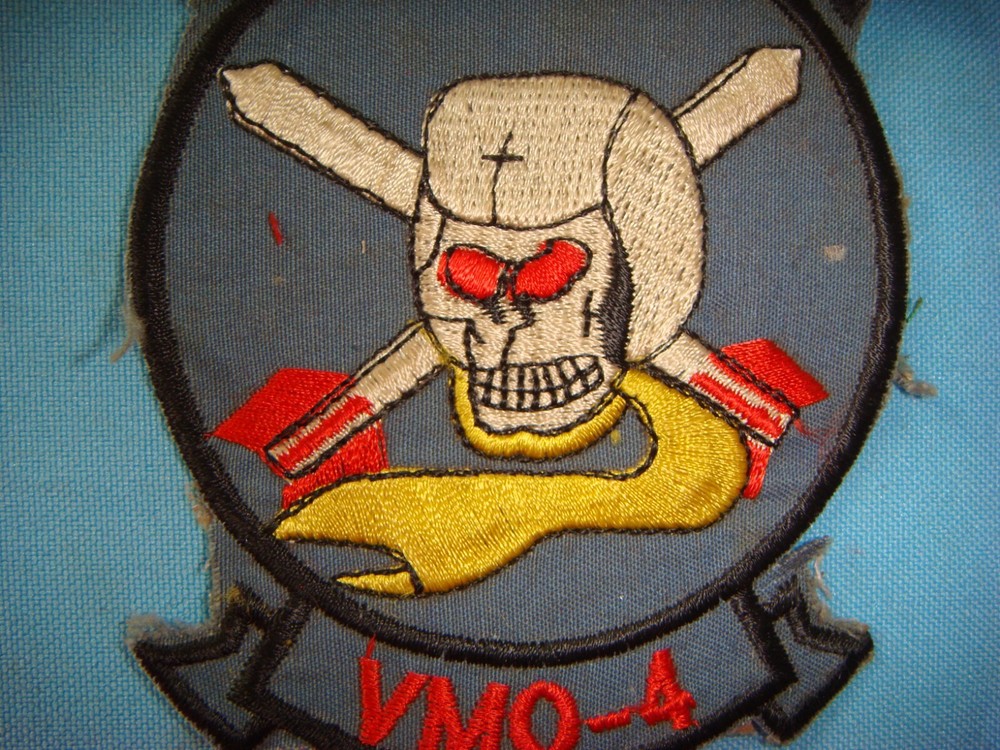 PATCH USMC MARINE OBSERVATION SQ VMO-4 EVIL EYES