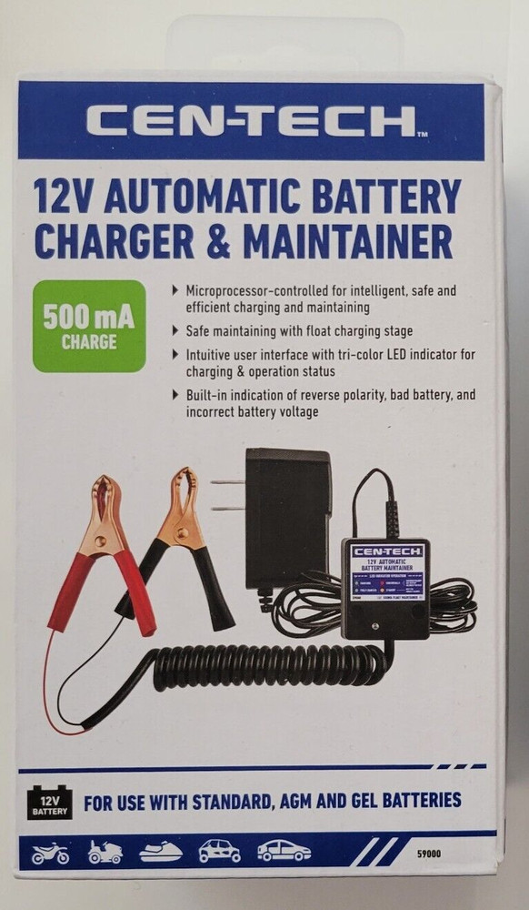 12 Volt Automatic Car Battery Float Trickle Charger