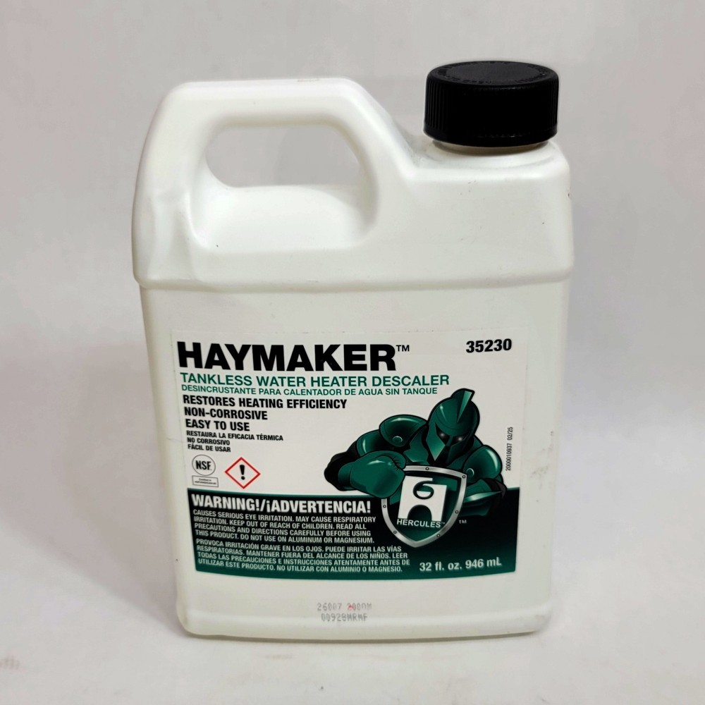 Haymaker Tankless Water Heater Descaler 32 fl. oz. 946ml  Hercules 35230